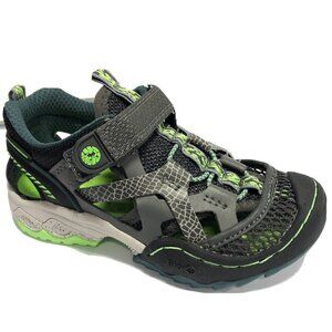 Jambu Little Kids' Squamata, Grey Strap Sneakers, Boys' Size 12M EUR29